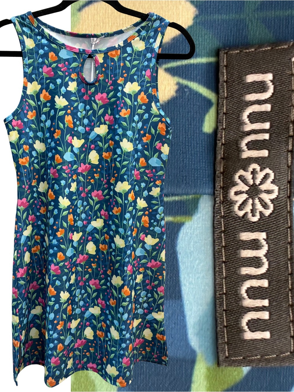 NWT Nuu-Muu Ruu Muu Keyhole Neck A-line Exercise Dress Size Small (Bonny 2025)